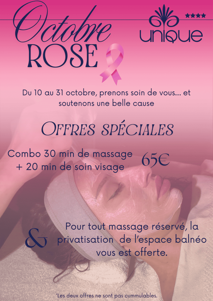 Octobre Rose chez Unique Hôtel Spa 🎀